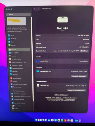 Mac Mini M4 (Mayo 2025) - Como nuevo