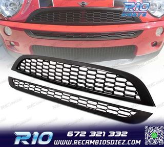PARRILLA MINI COOPER S 01-06 NEGRO BRILLO