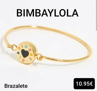 Pulsera BIMBA Y LOLA dorada corazón