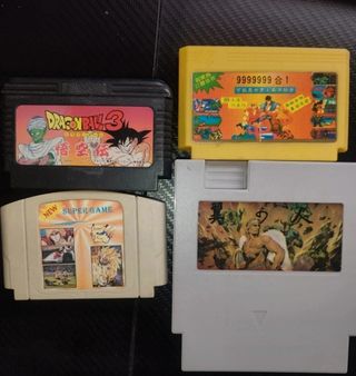 Lote 4 Juegos Famicom NES Bandai