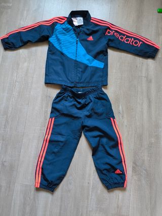 Chándal Adidas Predator azul y naranja