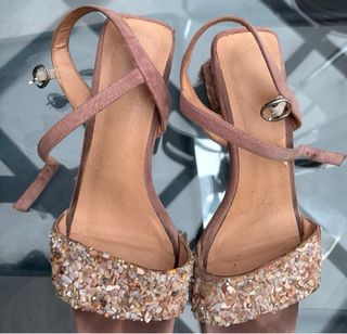 Sandalias Vosso Beige/Rosa Piedras