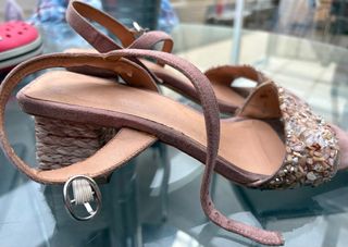 Sandalias Vosso Beige/Rosa Piedras