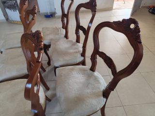 Set di 6 sedie da pranzo in legno
