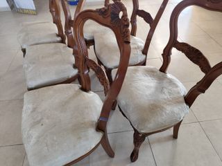 Set di 6 sedie da pranzo in legno