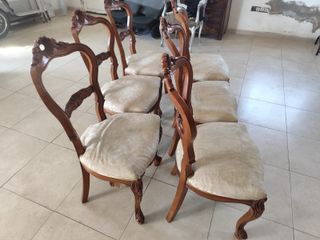 Set di 6 sedie da pranzo in legno