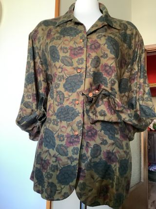 Camicia vintage floreale taglia 54