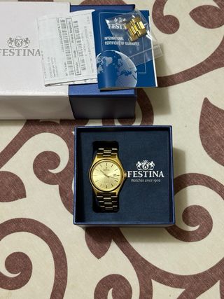Festina F20555 Dorado Reloj de Pulsera