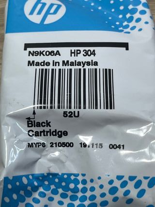 Cartucho de inyección de Tinta HP 304