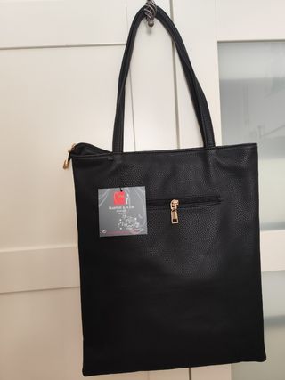 Bolso de lentejuelas con cara y gafas
