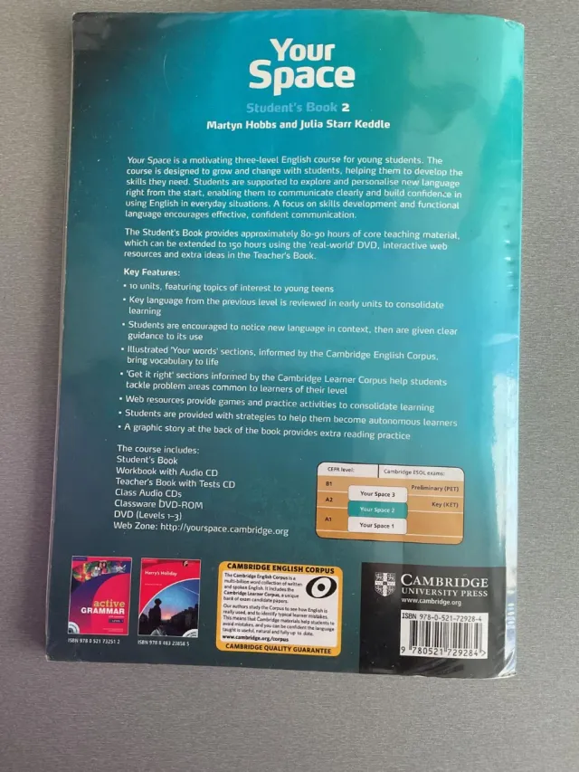 Libro Your Space 2, Student's Book, Cambridge 