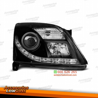 FAROS LUZ DIURNA LED VECTRA C, 02-05, CRISTAL CLA