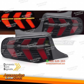 FAROS TRASEROS PARA FORD MUSTANG 10-13 LED NEGRO