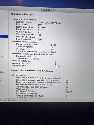 MacBook Pro 13 Apple Grigio/Argento