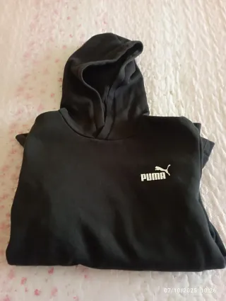 Sudadera Puma T. 15-16 Años Negra