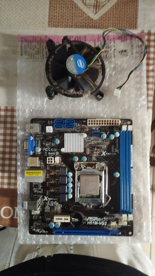 Placa Base ASRock H61M-VG3,funciona perfectamente.