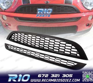 PARRILLA MINI COOPER S 01-06 NEGRO BRILLO