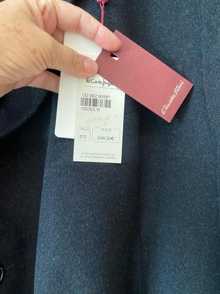 Abrigo hombre talla XXL negro nuevo