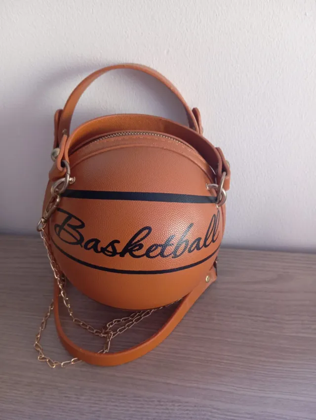 Bolso Baloncesto Marrón y Dorado