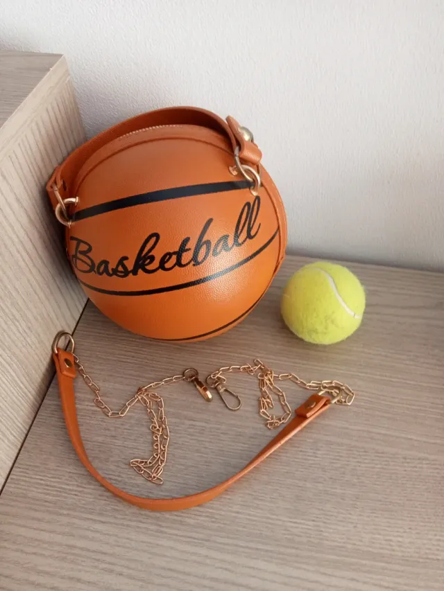 Bolso Baloncesto Marrón y Dorado