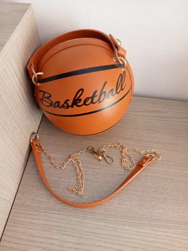 Bolso Baloncesto Marrón y Dorado