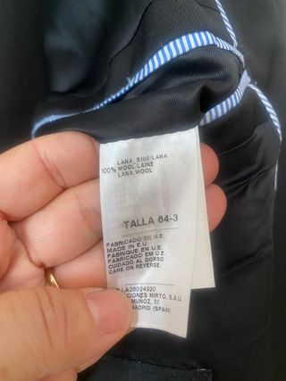 Traje Hombre Gris Oscuro Talla XXL Mirto