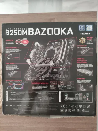 Placa Base MSI B250M BAZOOKA+CPU+Gráfica+4 GB RAM
