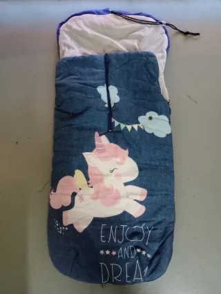 Saco para cochecito de bebé con unicornios