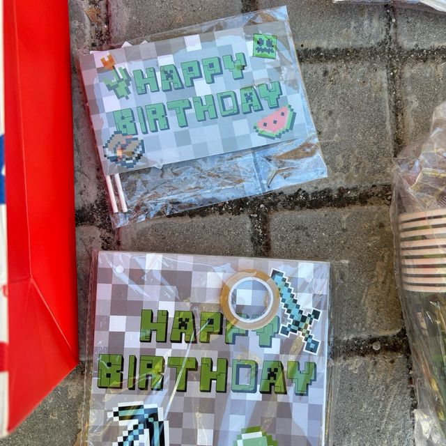 Lote Fiesta Cumpleaños Minecraft