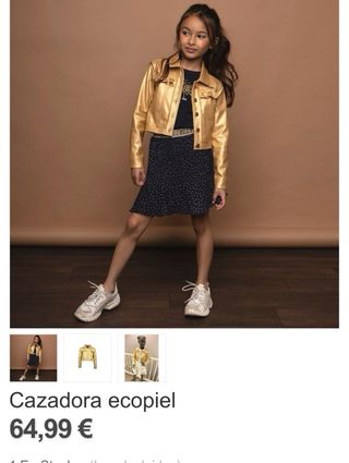 Chaqueta niña Le Chic dorada