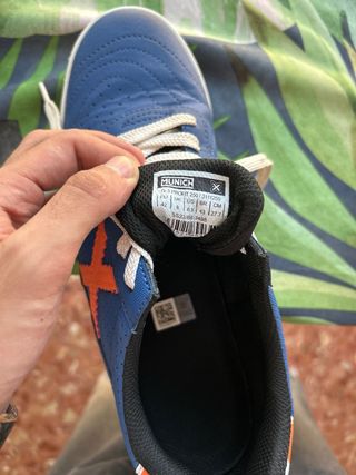 Zapatillas Fútbol Sala Munich Azul Naranja