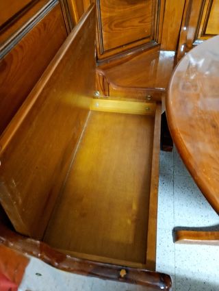 Mesa cocina extensibley rinconera de madera maciza