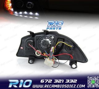 FAROS SEAT IBIZA 6L 02-08 LUZ DIURNA Y INTERMITENTE LED FOND