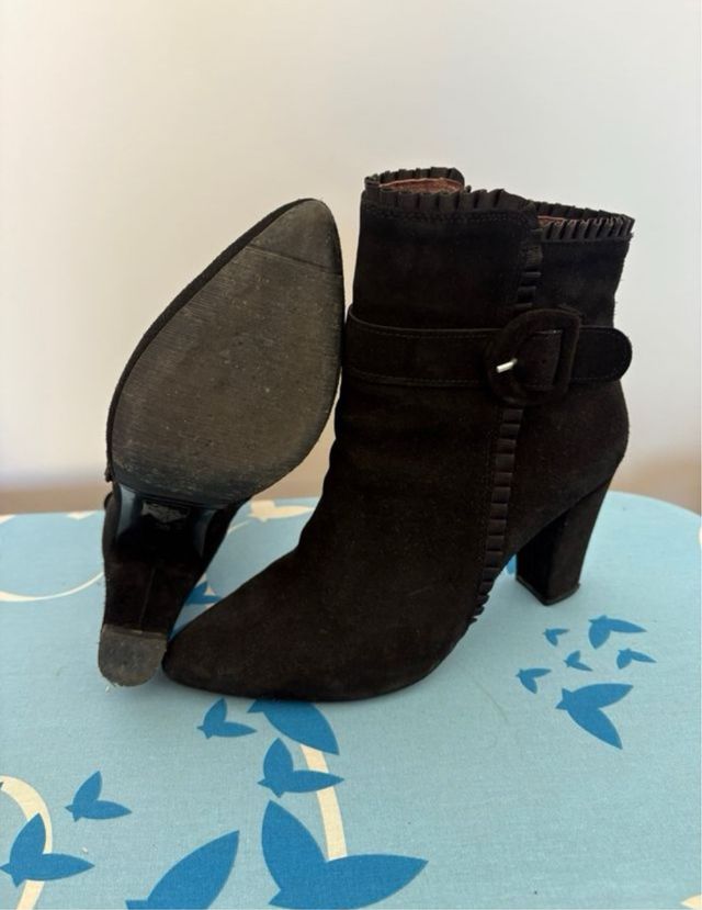 Botín tacón negro talla 37