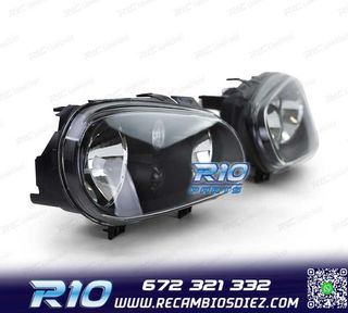 FAROS VOLKSWAGEN VW GOLF 4 IV 97-03 FONDO NEGRO BLACK EDITIO
