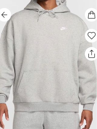 Sudadera Nike Oversize Gris Talla M