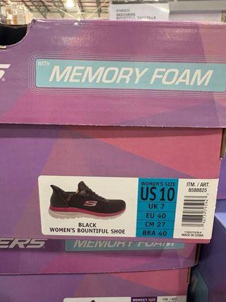 Zapatillas Skechers Mujer Negras y Rosas