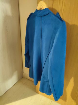 Chaqueta militar azul mujer