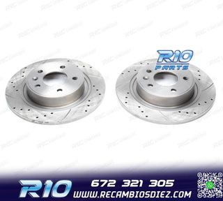 DISCOS DE FRENO PARA MAZDA PERFORADOS RANURADOS