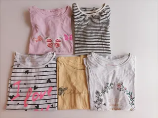 Camisetas niña talla 8-10 años manga larga y corta