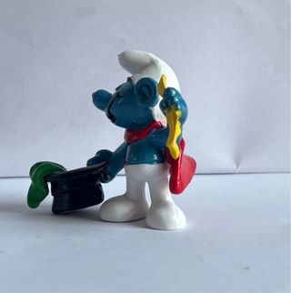 Figura Pitufo Mago Schleich 1980