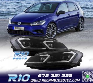 FAROS FULL LED DINAMICOS VOLKSWAGEN VW GOLF 7.5 17-19 LOOK R