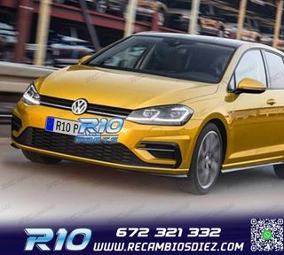 FAROS FULL LED DINAMICOS VOLKSWAGEN VW GOLF 7.5 17-19 LOOK R