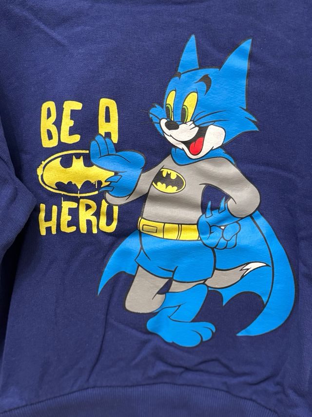 Sudadera azul con dibujo de Batman