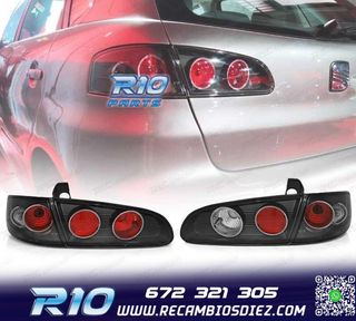 PILOTOS SEAT IBIZA 6L 02-08 FONDO NEGRO