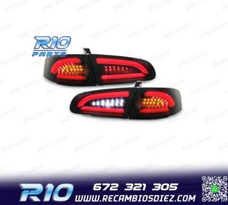 PILOTOS SEAT IBIZA 6L 02-08 CARDNA LIGHTBAR FONDO NEGRO