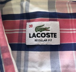 Camisa Lacoste Vintage Cuadros