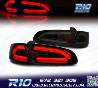 PILOTOS LED BAR SEAT IBIZA 6L 02-08 ROJO AHUMADO