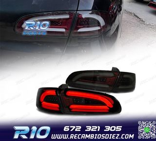 PILOTOS LED BAR SEAT IBIZA 6L 02-08 ROJO AHUMADO