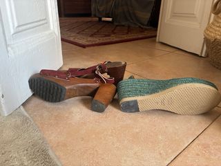 Pack Sandalias Vialis Rojas y Turquesa